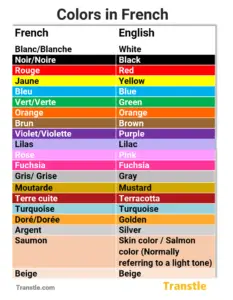 Colors in French: Complete Guide with List, Examples & Grammar