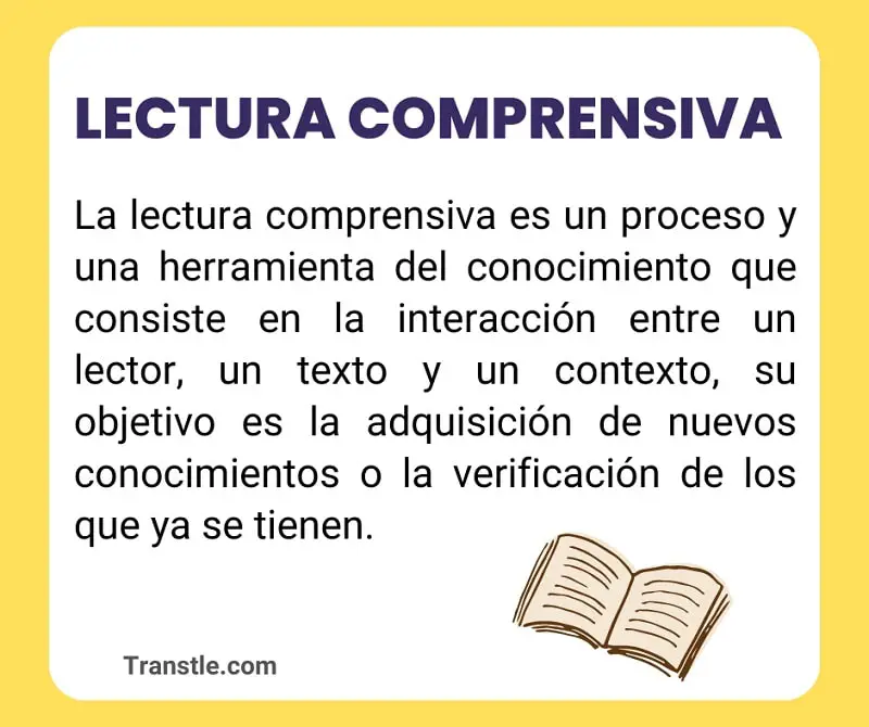 Concepto o definiciòn de la lectura comprensiva